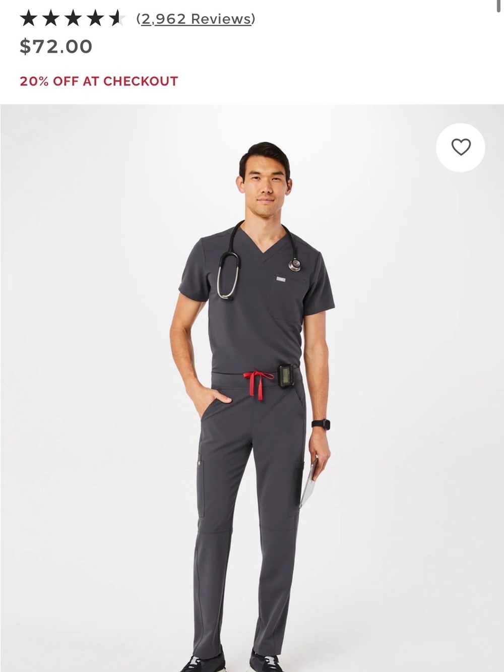 Men's figs scrubs large new with tags